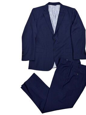 BROOKS BROTHERS Explorer MADISON FIT Blue Business Casual Formal Blazer SUIT 44L